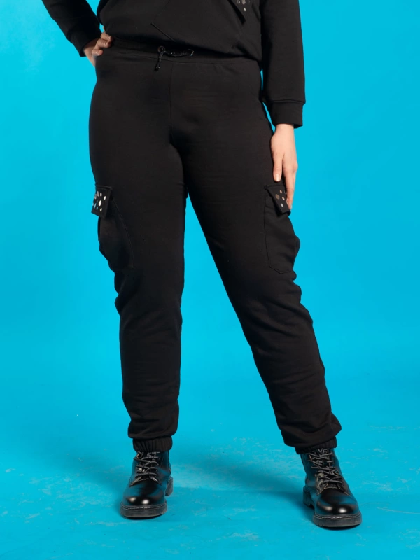 PANTALONE CARGO NERO